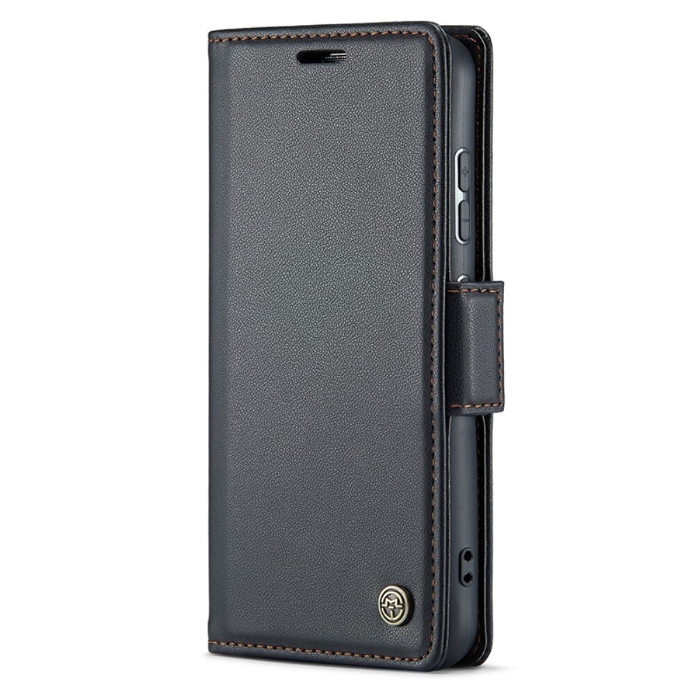 Samsung Galaxy S24 Plus RFID blocking Slim Wallet Case Black