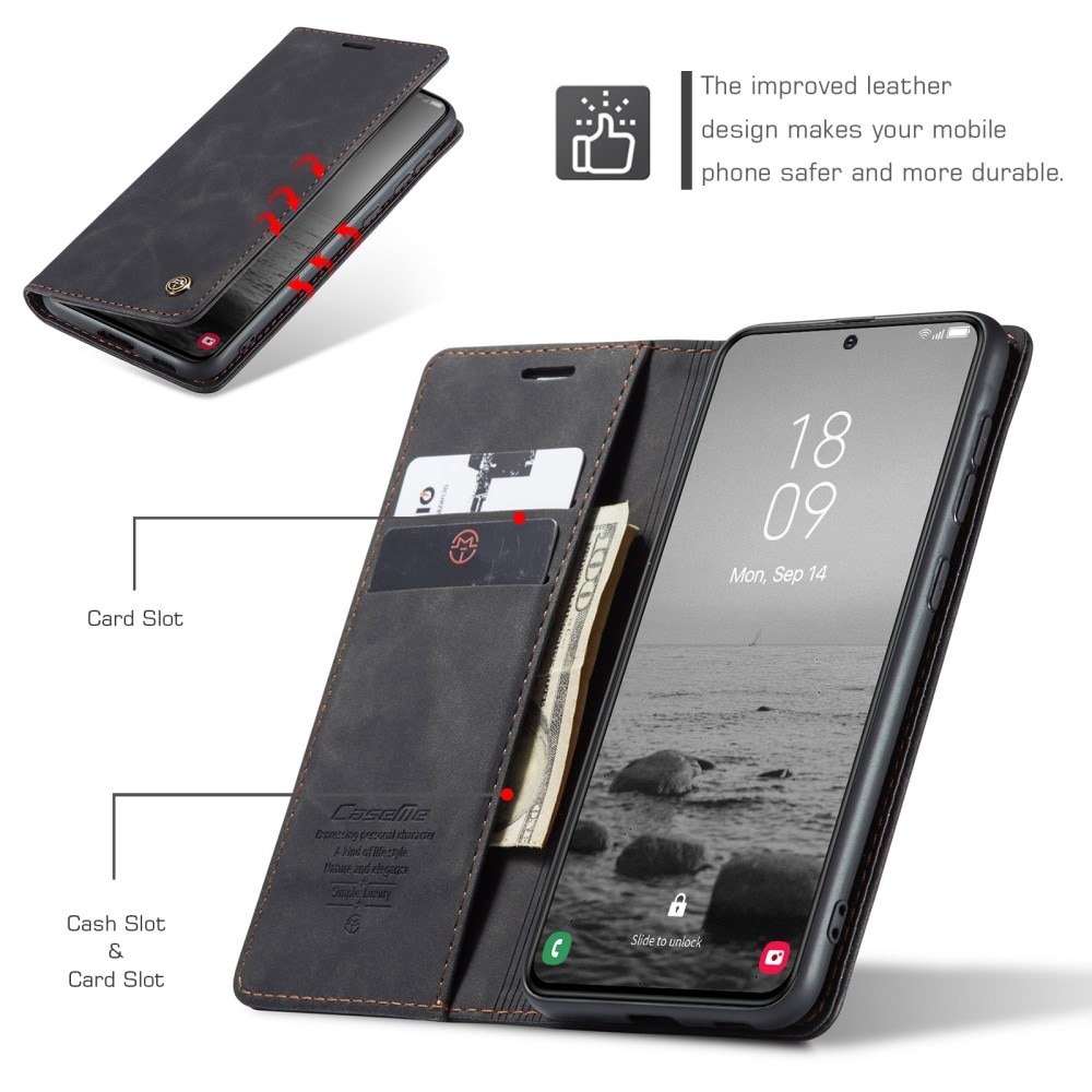 Samsung Galaxy S24 Slim Wallet Case Black