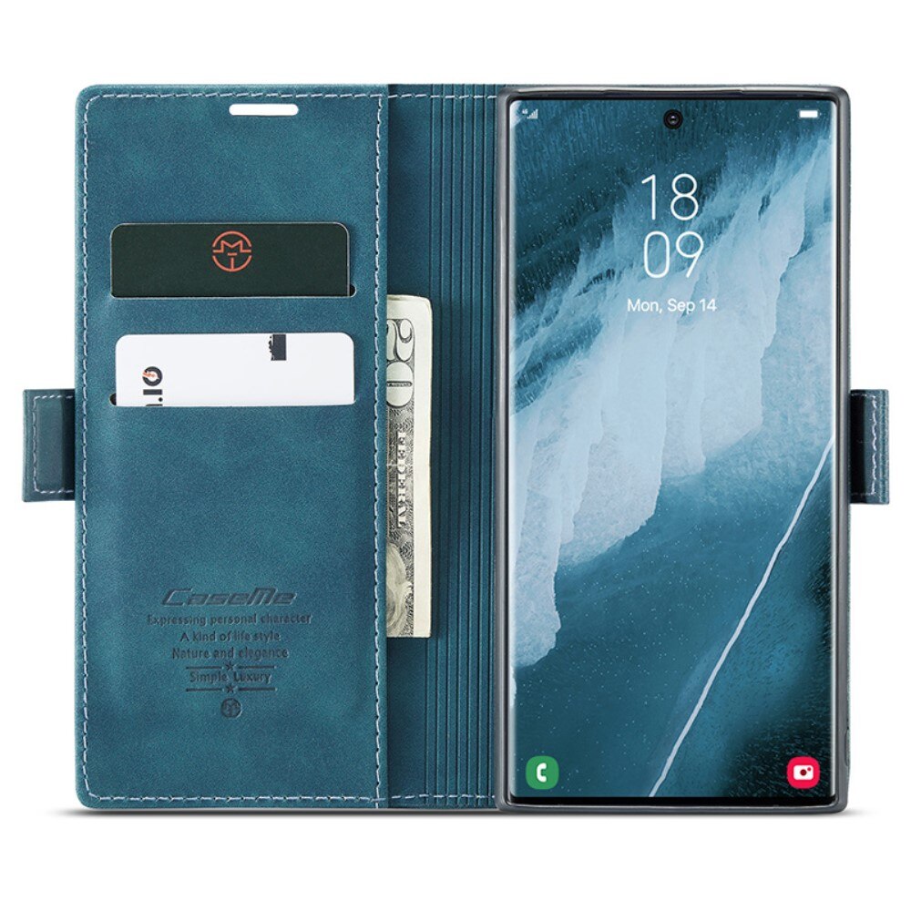 Samsung Galaxy S24 Ultra Slim Wallet Case Blue