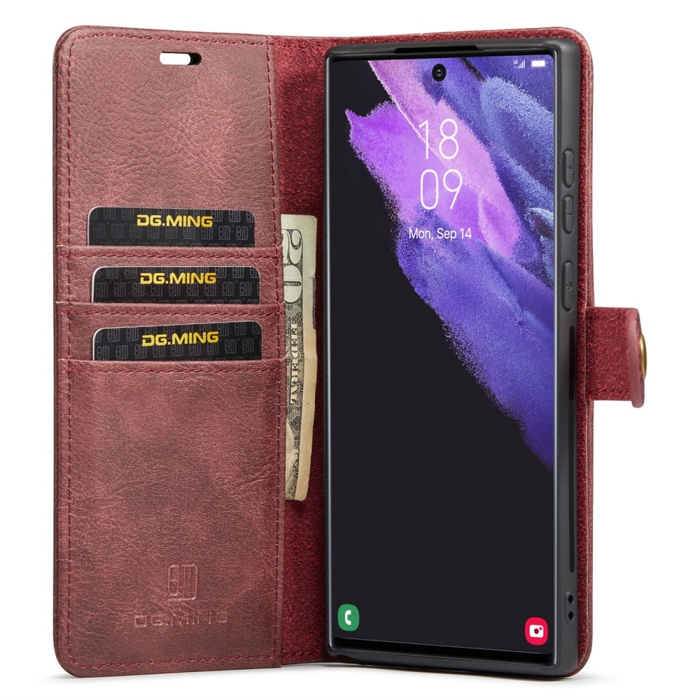 Samsung Galaxy S24 Ultra Magnet Wallet Red