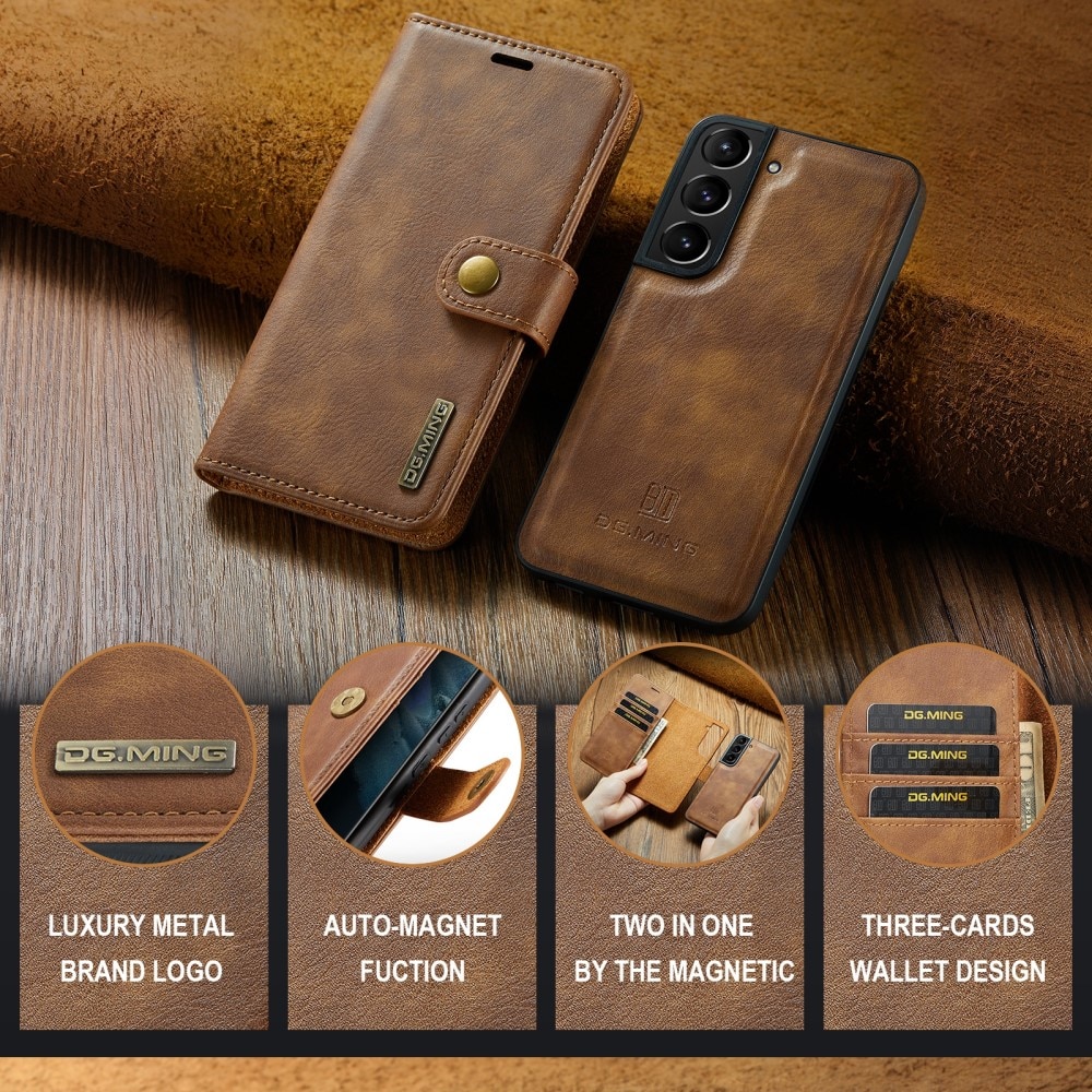 Samsung Galaxy S24 Magnet Wallet Cognac