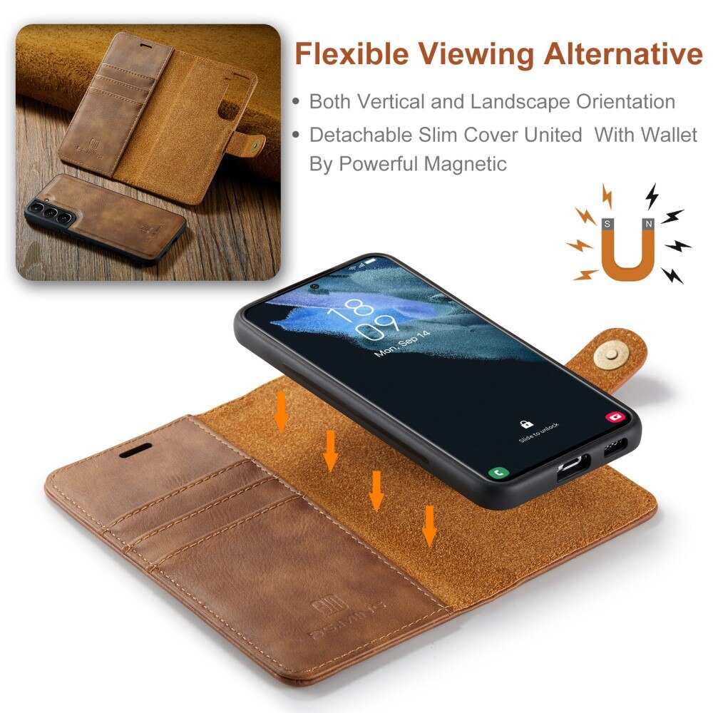 Samsung Galaxy S24 Magnet Wallet Cognac