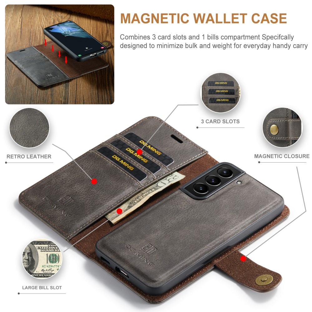 Samsung Galaxy S24 Magnet Wallet Brown