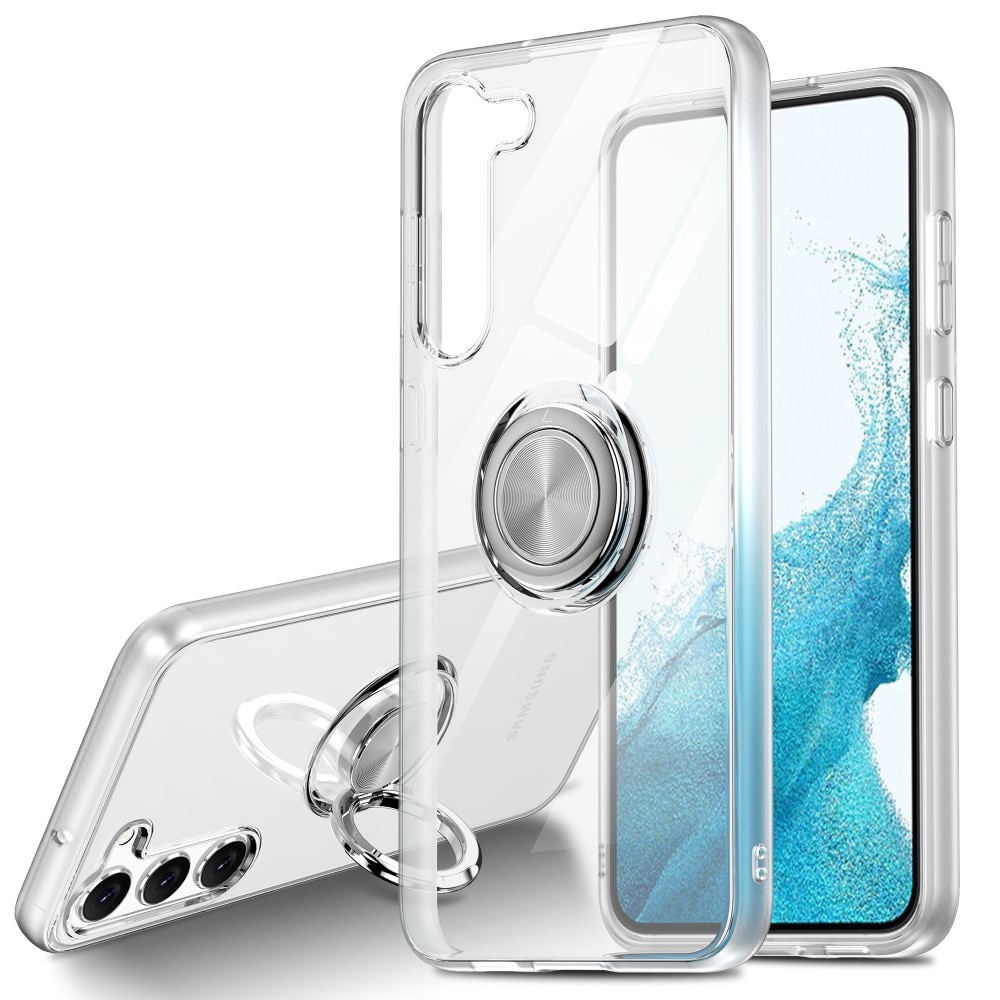 Samsung Galaxy S24 Finger Ring Kickstand Case Transparant