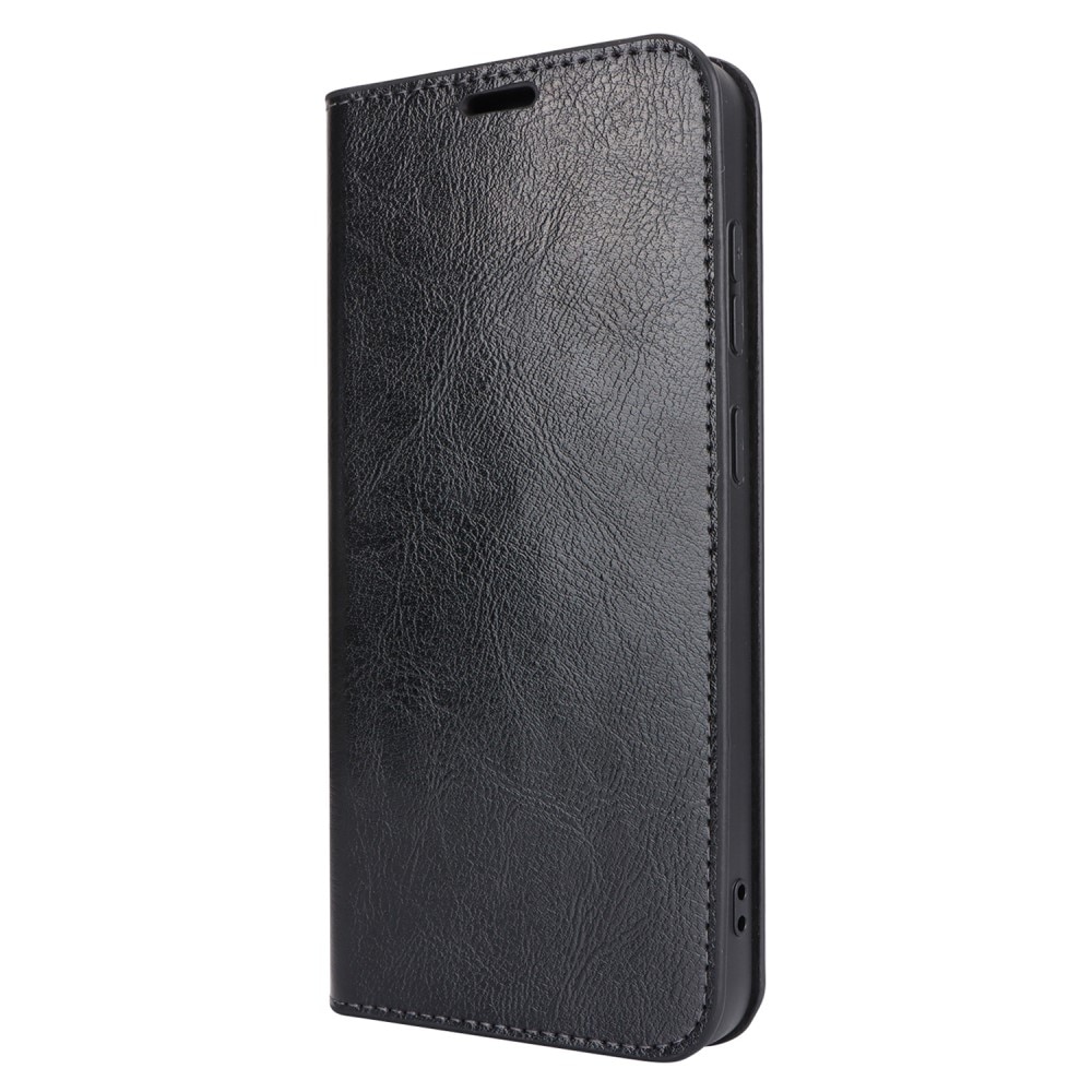 Samsung Galaxy S24 Plus Genuine Leather Wallet Case Black