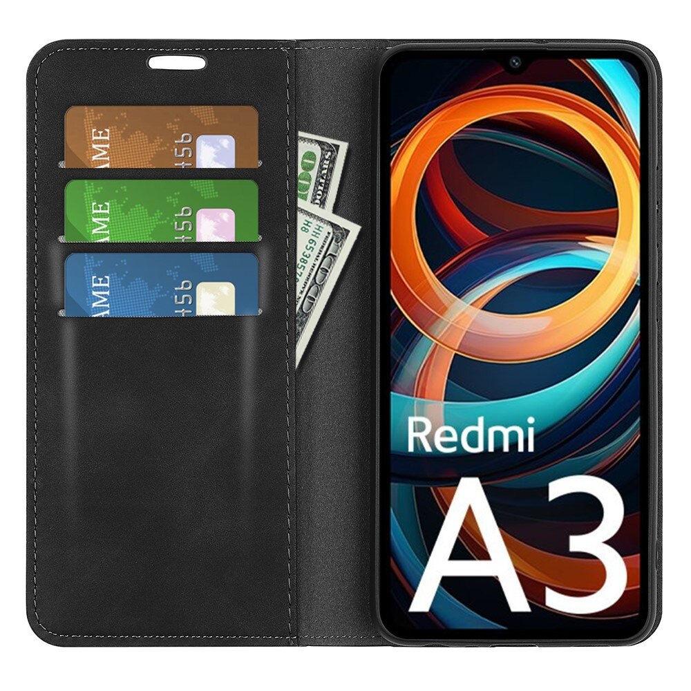 Xiaomi Redmi A3 Slim Wallet Case Black