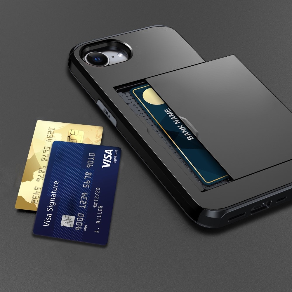 iPhone 16e Card Slot Case Black