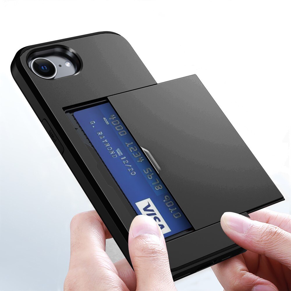 iPhone 16e Card Slot Case Black