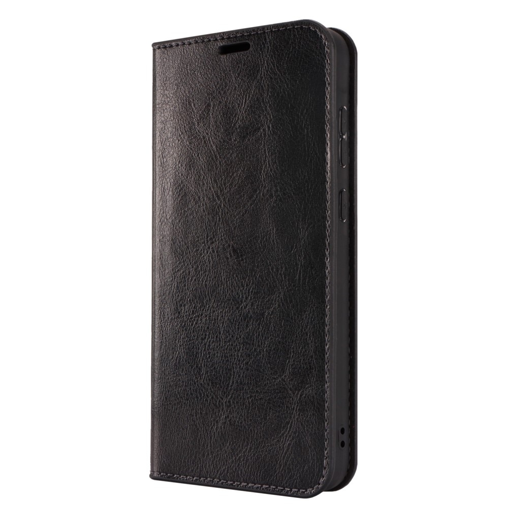 Samsung Galaxy A35 Genuine Leather Wallet Case Black