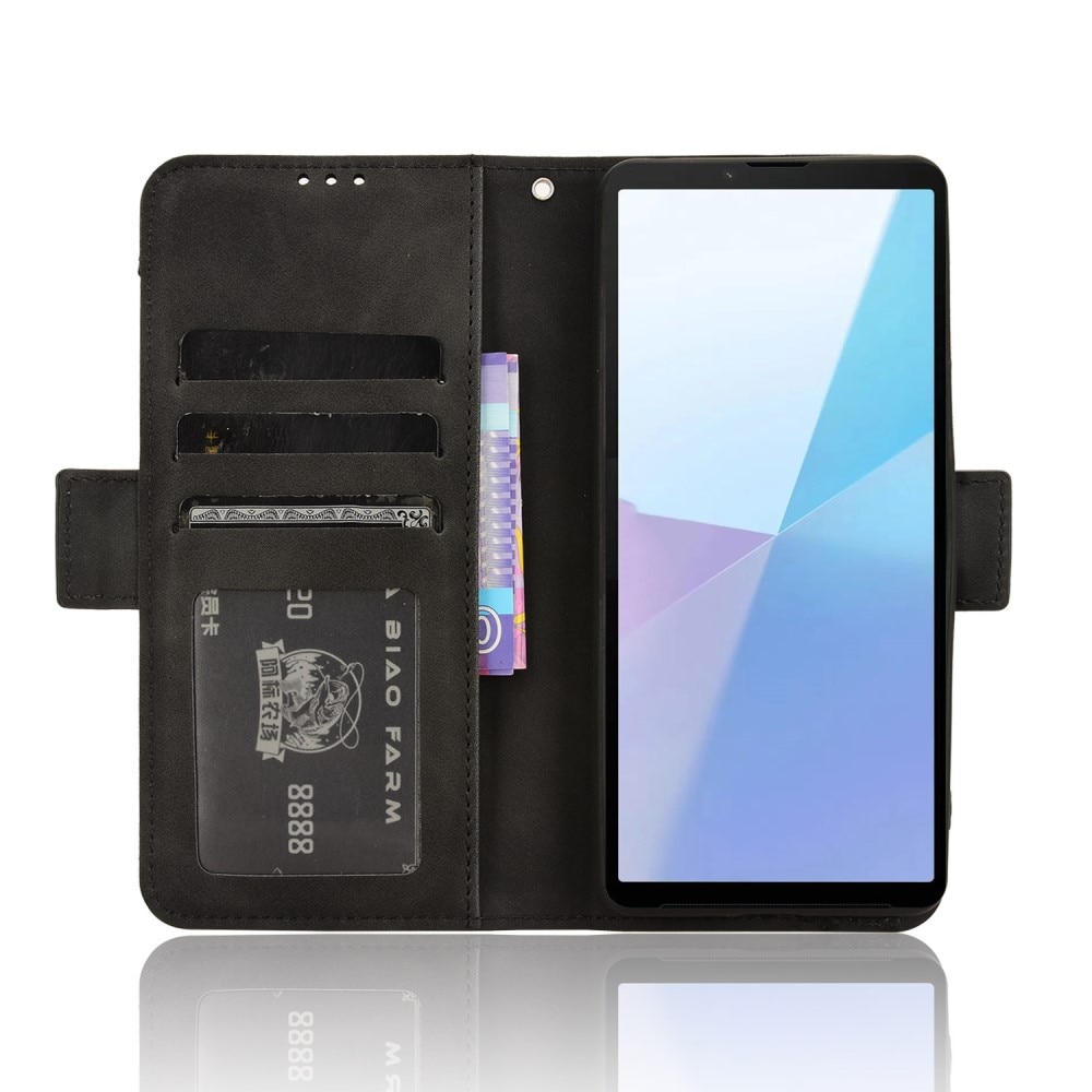 Sony Xperia 10 VI Multi Wallet Case Black