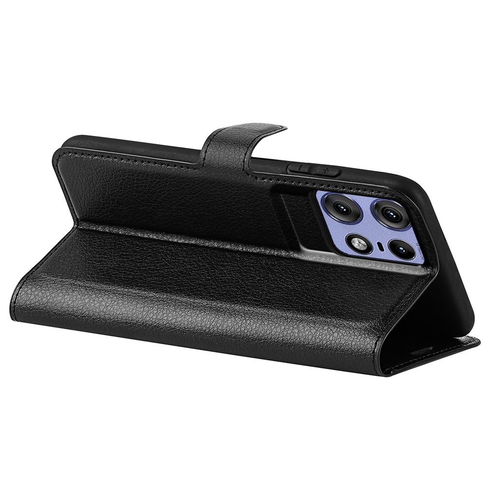 Motorola Edge 50 Pro Wallet Book Cover Black