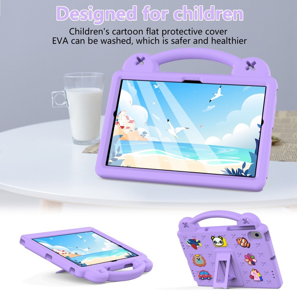 Kickstand Shockproof Case Kids Samsung Galaxy Tab A8 10.5 Purple