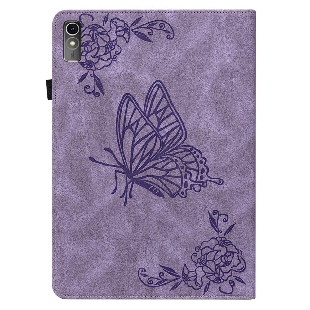  Lenovo Tab M10 5G Leather Cover Butterflies Purple