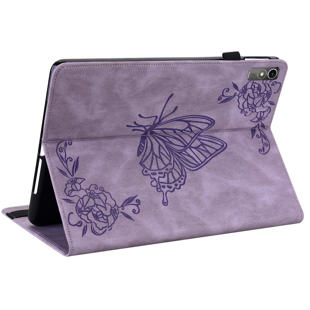  Lenovo Tab M10 5G Leather Cover Butterflies Purple