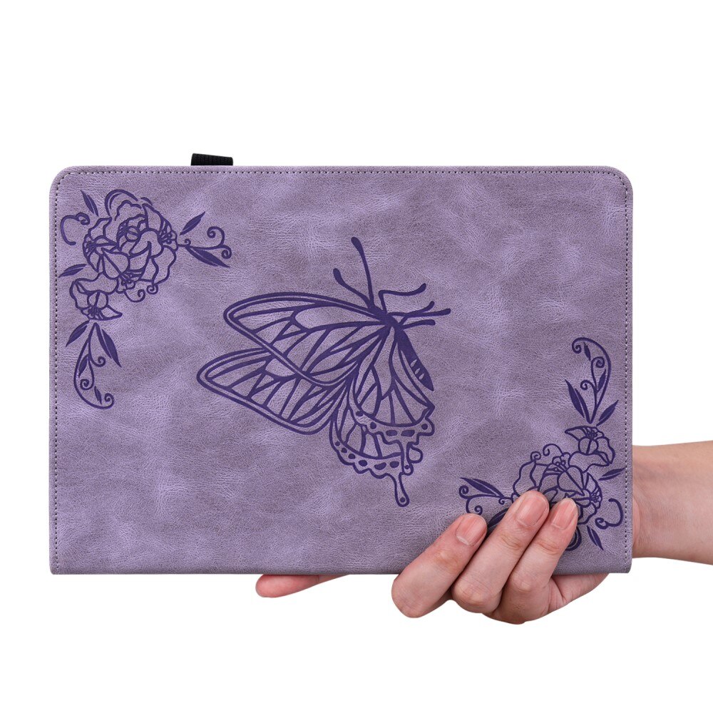  Lenovo Tab M10 5G Leather Cover Butterflies Purple