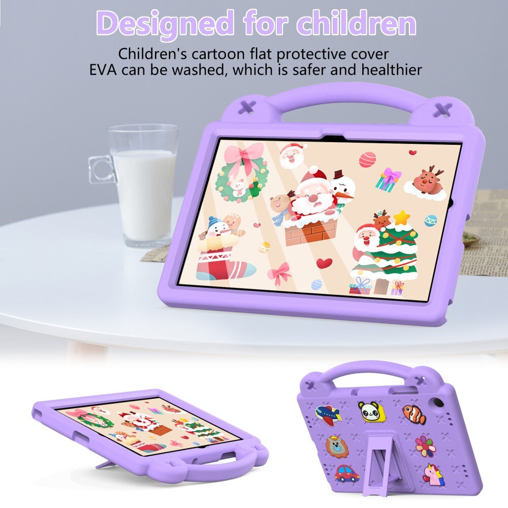 Kickstand Shockproof Case Kids Samsung Galaxy Tab A9 Plus Purple