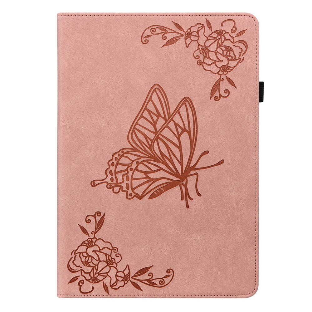 Apple iPad Air 11 7th Gen (2025) Leather Cover Butterflies Pink