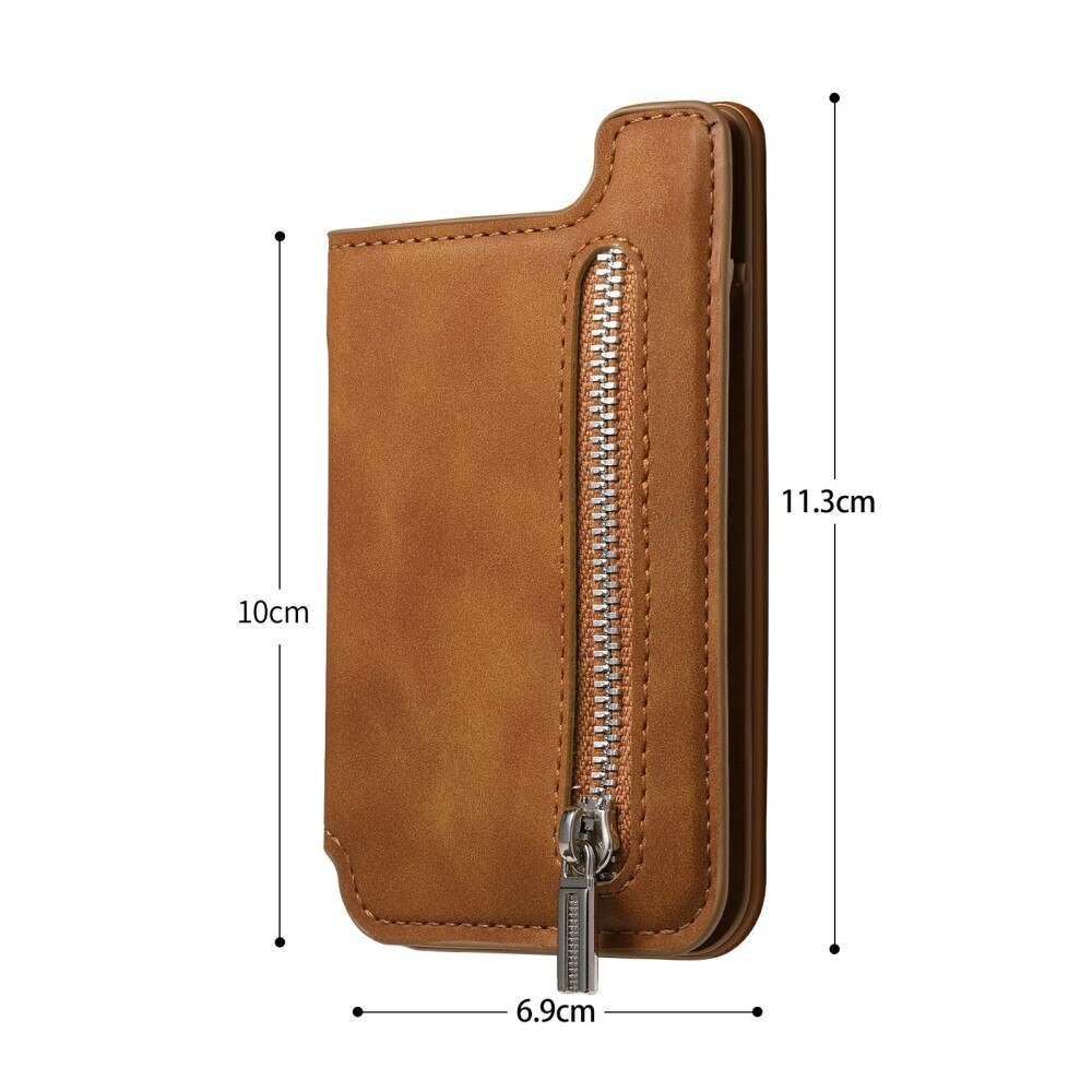 MagSafe RFID Card Holder with Stand Cognac