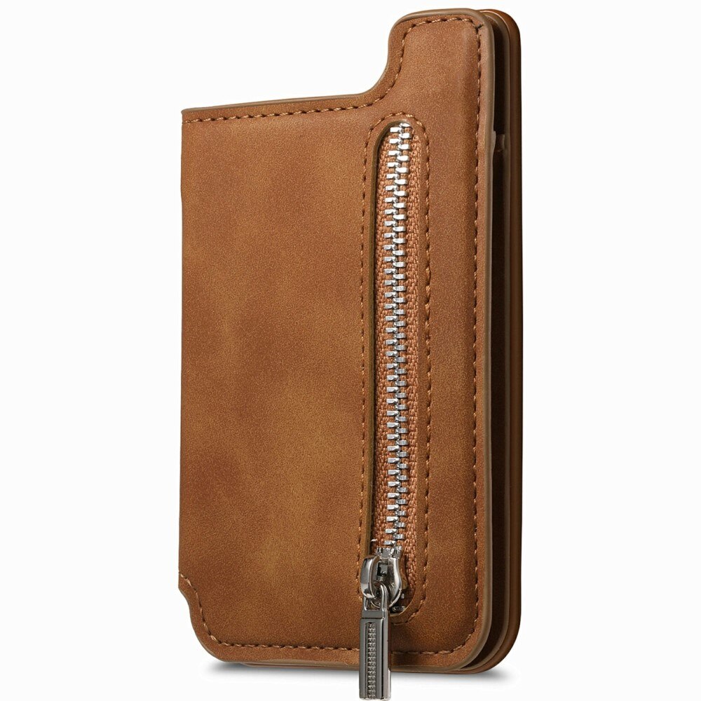 MagSafe RFID Card Holder with Stand Cognac