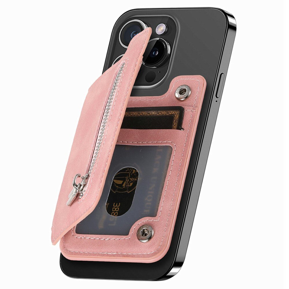 MagSafe RFID Card Holder with Stand Pink