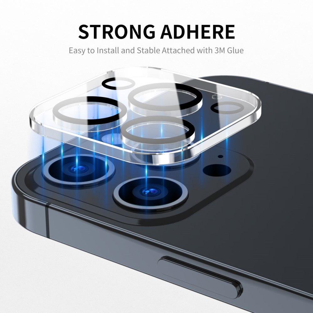 iPhone 16 Pro Tempered Glass Lens Protector Aluminium Transparent