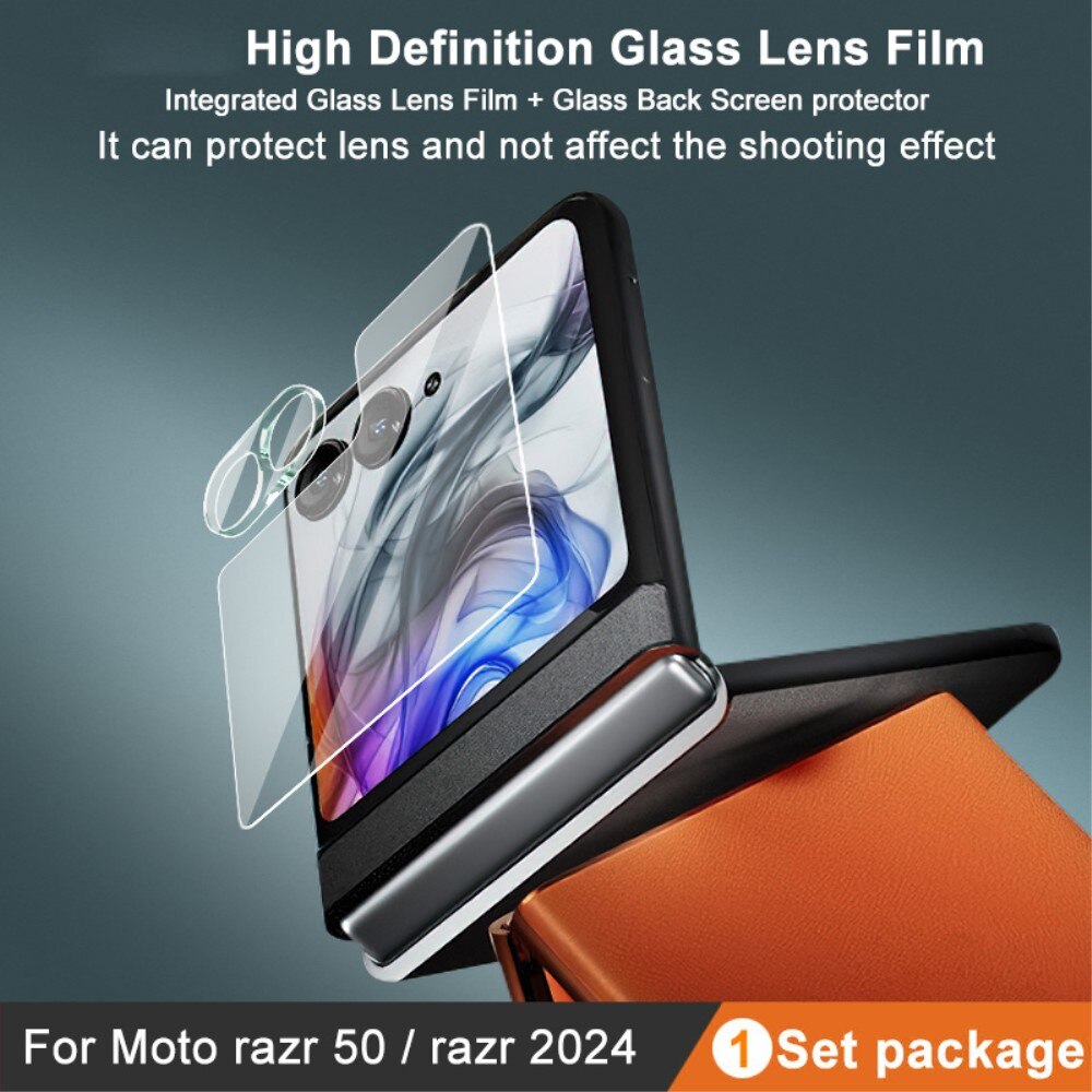 Motorola Razr 50 Tempered Glass Lens & Outer Screen Protector