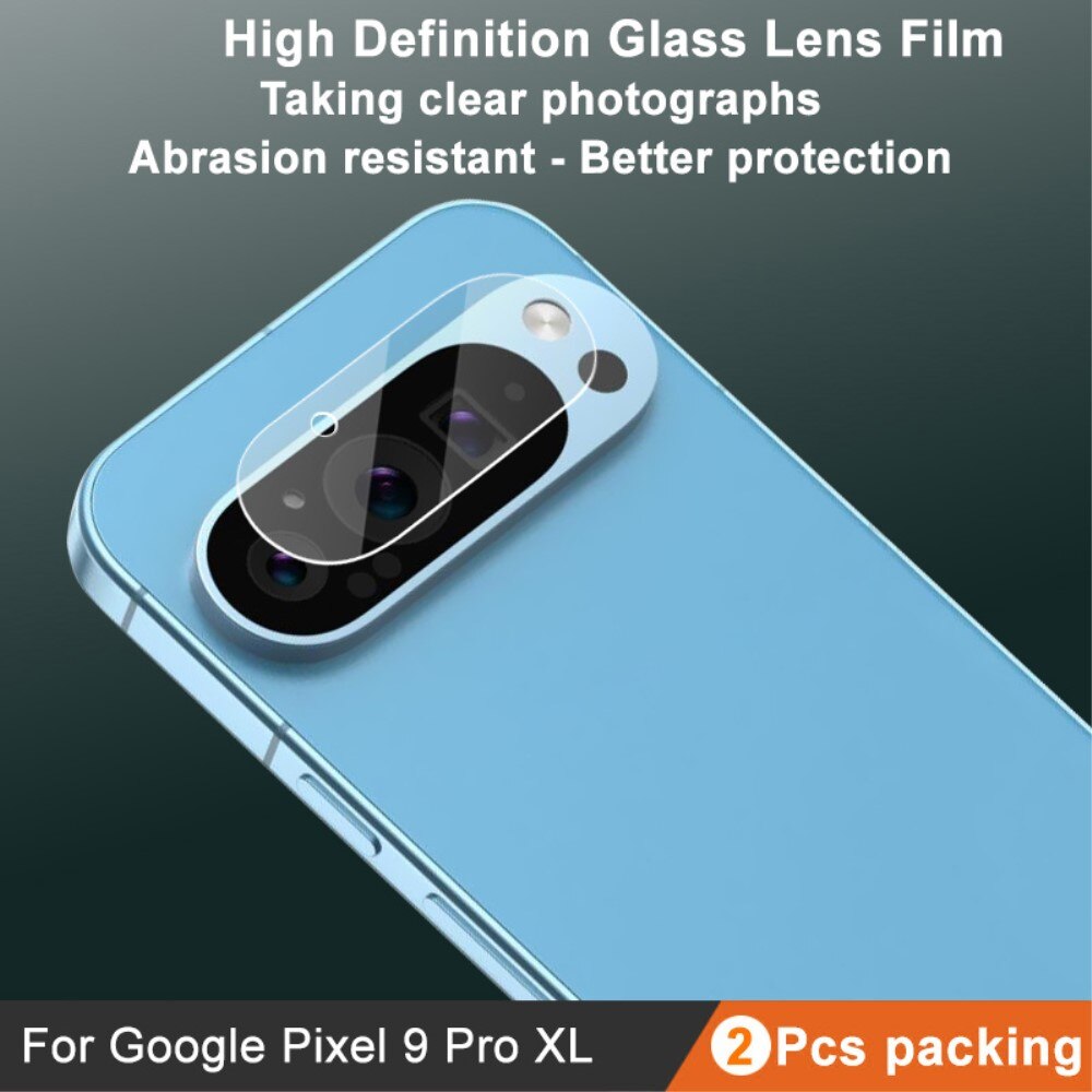 Google Pixel 9 Pro XL Tempered Glass Lens Protector (2-pack) Transparent