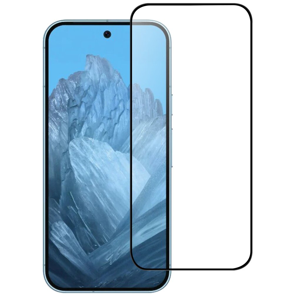 Google Pixel 9 Tempered Glass Full-Cover Screen Protector Black