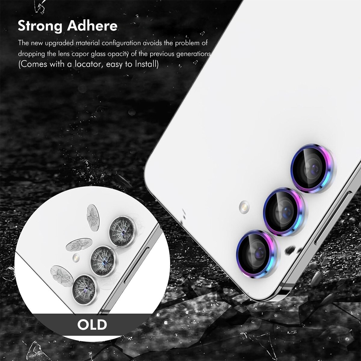 Samsung Galaxy A16 Tempered Glass Lens Protector Aluminium Black