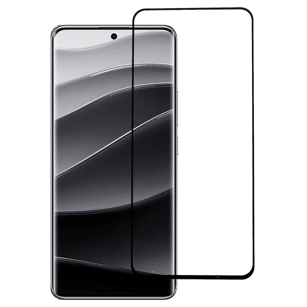 Xiaomi Redmi Note 14 Pro Plus Tempered Glass Full-Cover Screen Protector Black