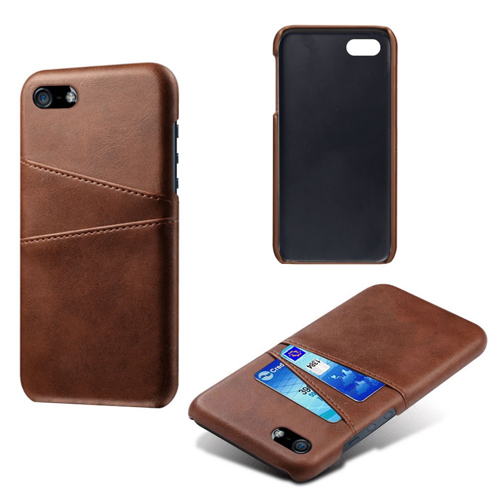 iPhone 16e Card Slots Case Brown