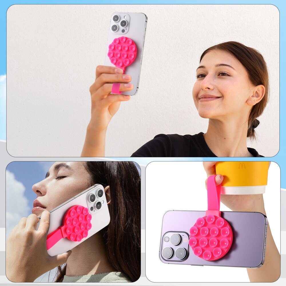 Suction Phone Holder MagSafe Pink