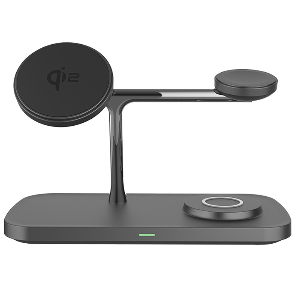 Samsung Galaxy S25 3-in-1 Qi2 Magnetic Wireless Charging Station Black