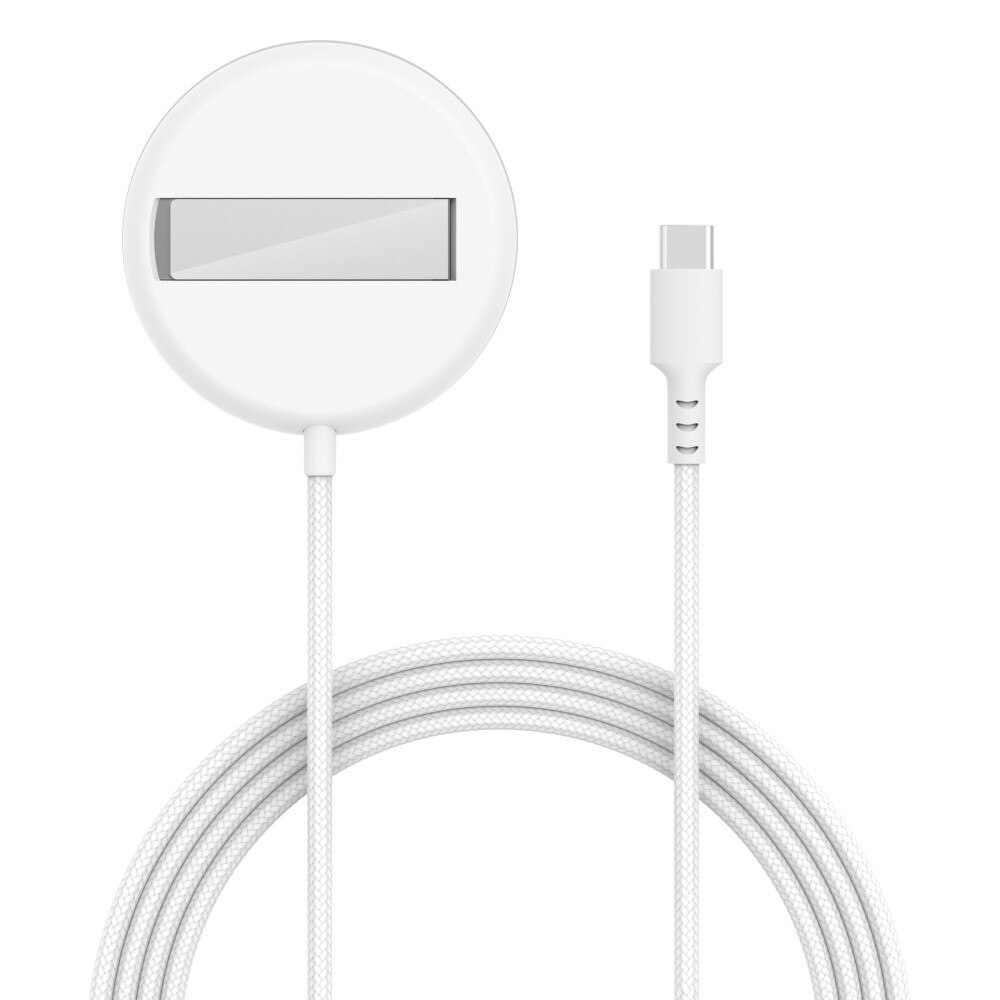 Qi2 15W MagSafe Wireless Charging Pad with Stand White