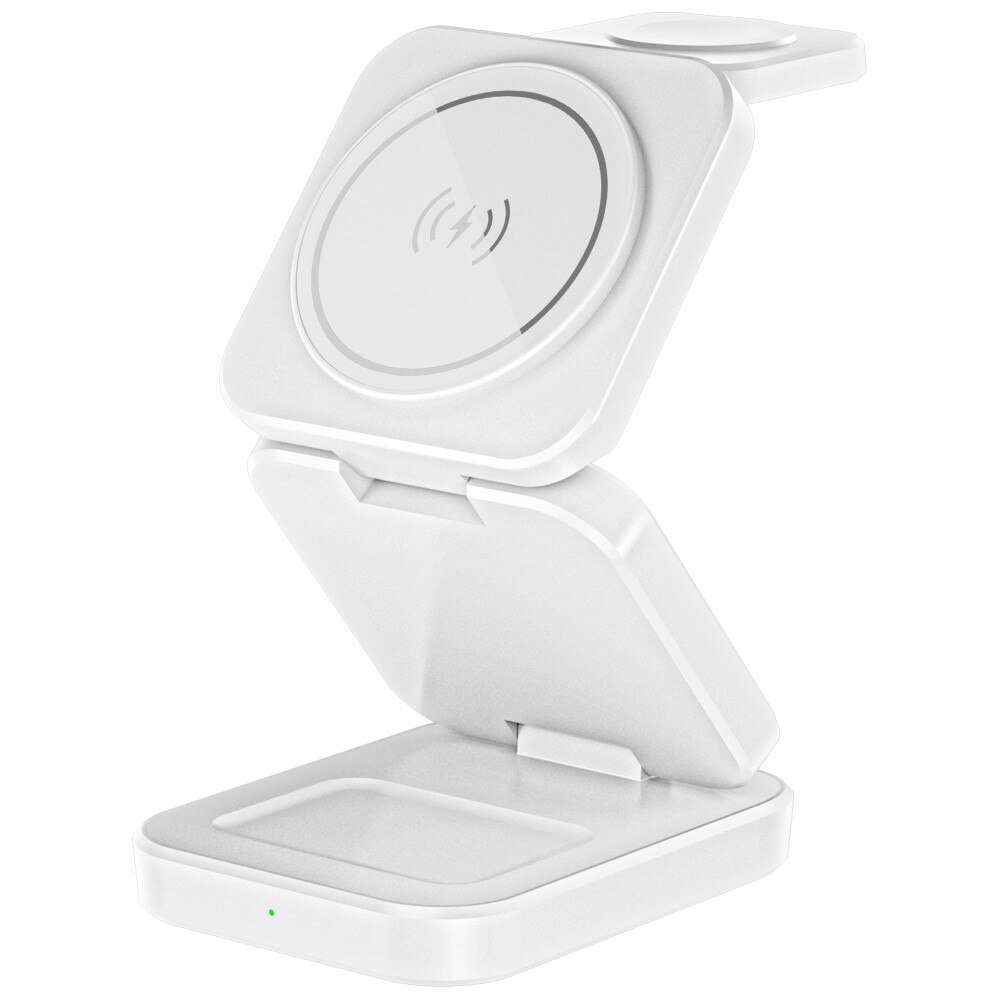 3-in-1 Foldable Wireless Charger MagSafe White