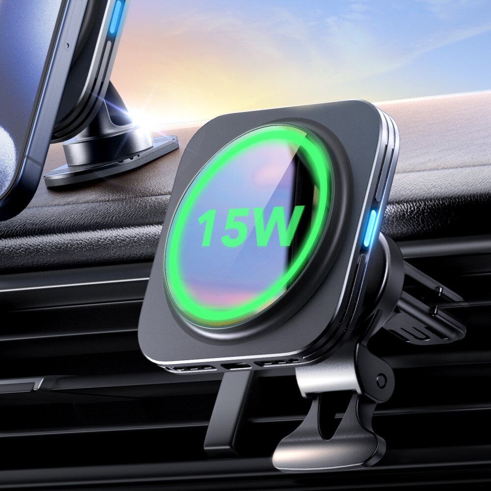 Qi2 HaloLock Wireless Car Charger Black