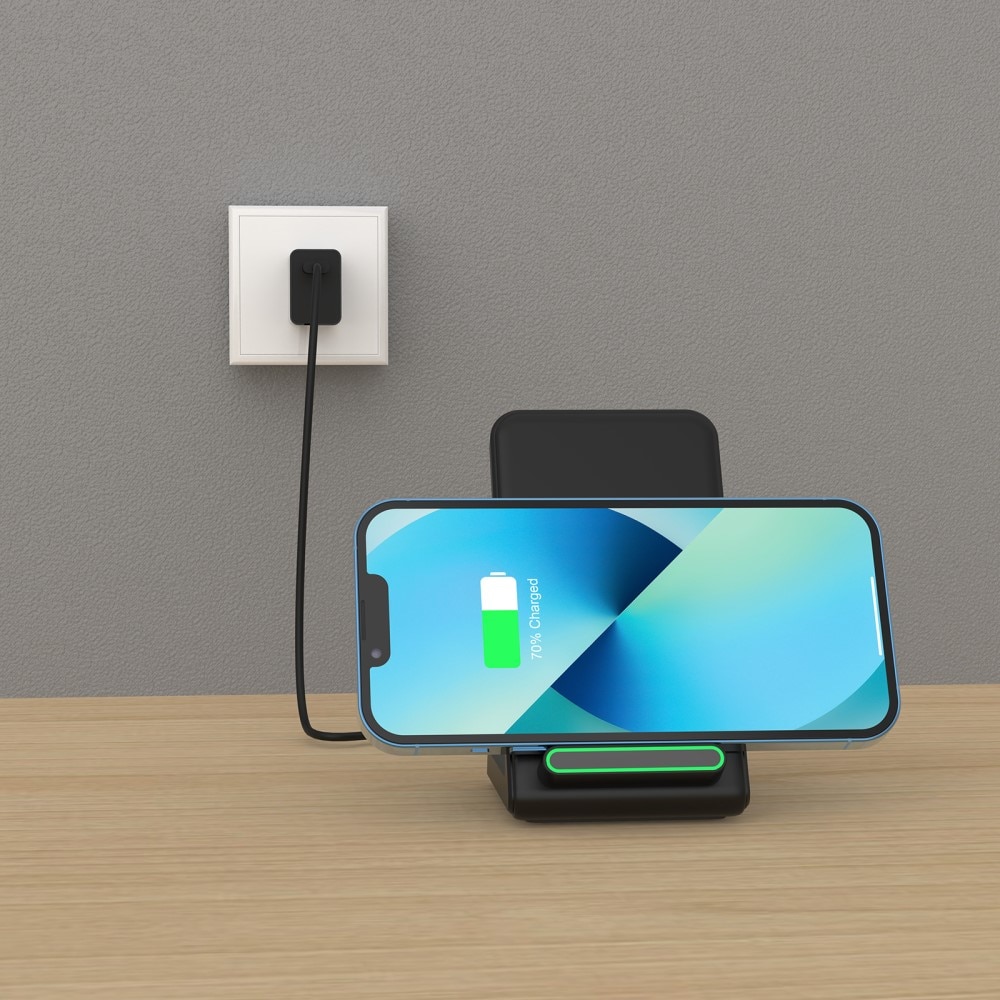 15W Wireless Charging Stand Black