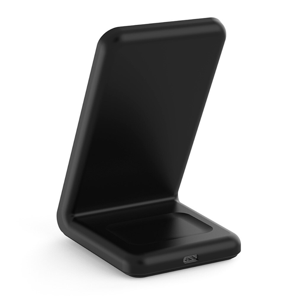 Modern 2-in-1 Wireless Magnetic Charging Station Black