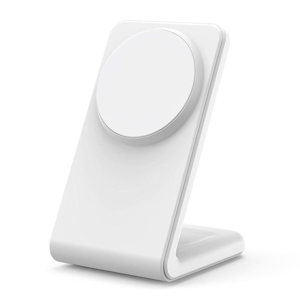 Modern 2-in-1 Wireless Magnetic Charging Station White