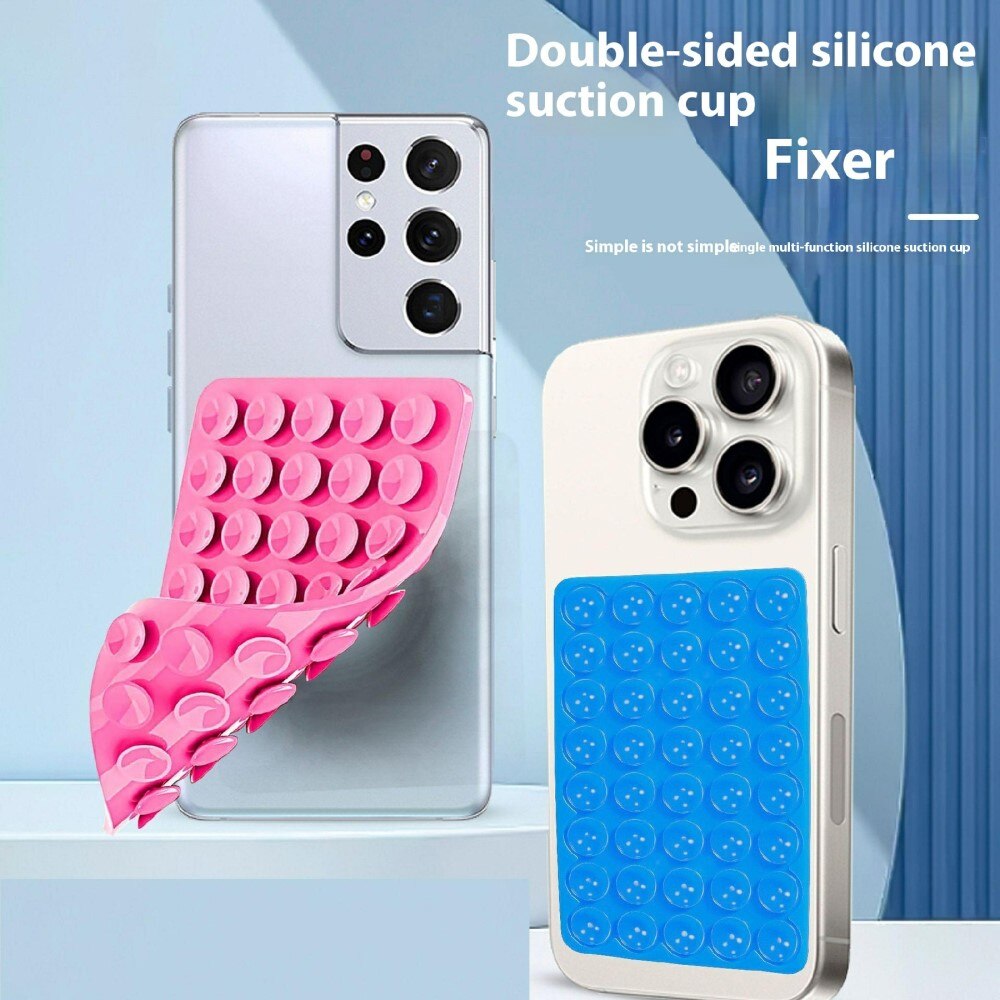 Phone Holder with Double-Sided Suction Cups White