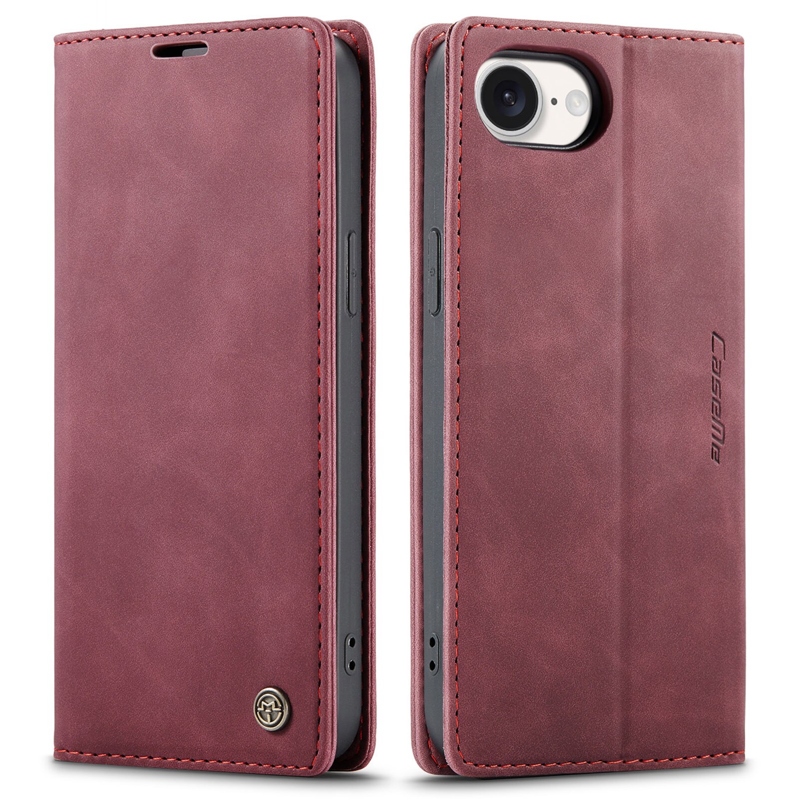 iPhone 16e Slim Wallet Case Red