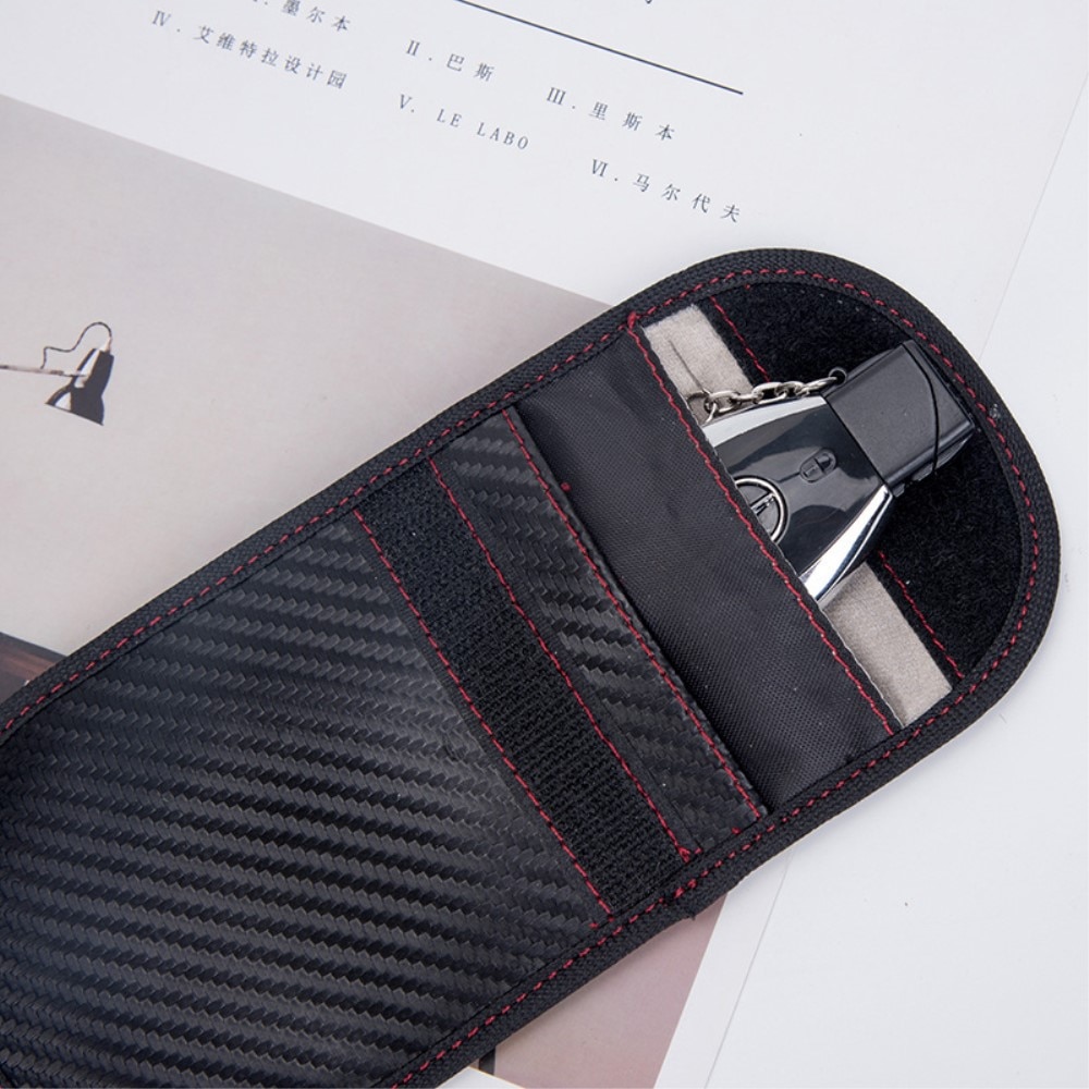 Car Key Case w.  RFID protection Carbon Fiber