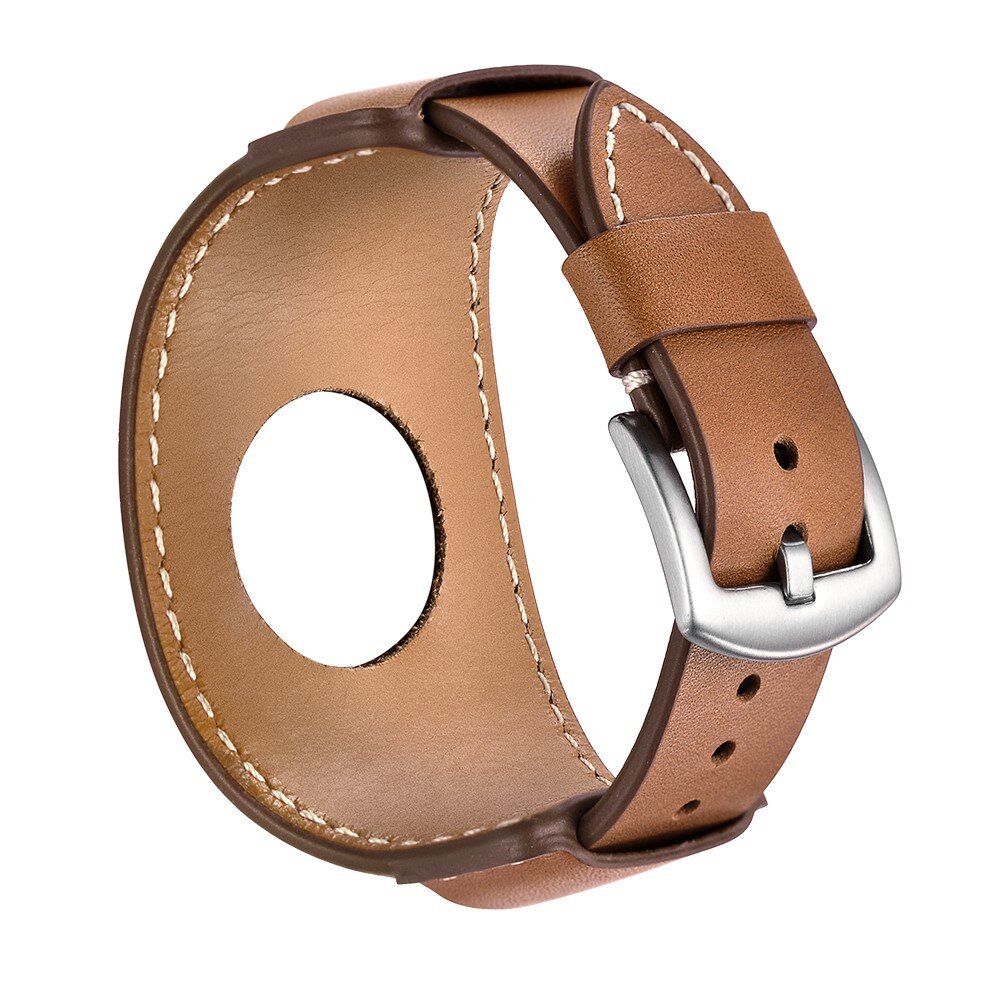 Apple Watch 44mm Wide Leather Watch Band Brown