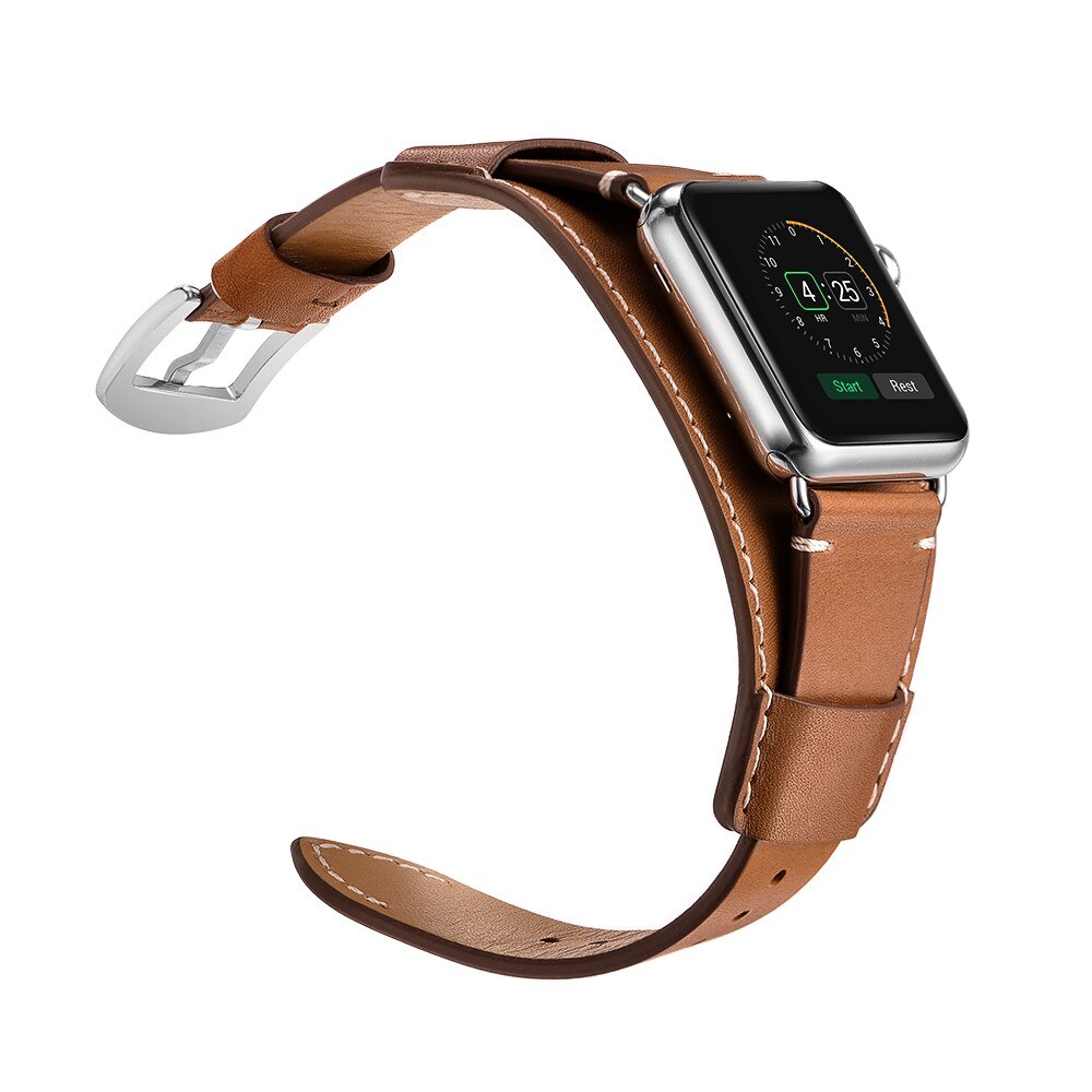 Apple Watch Ultra 2 49mm Wide Leather Watch Band Brown