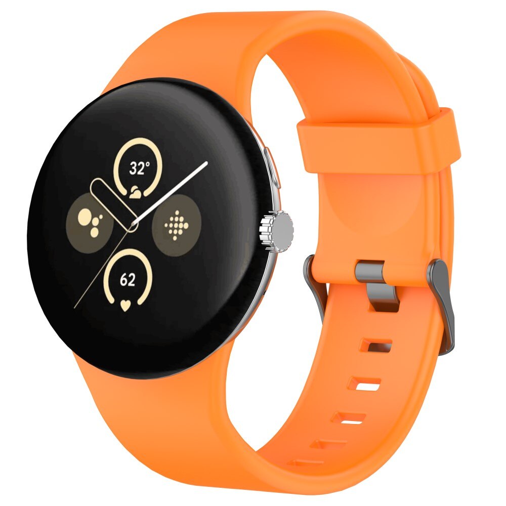 Google Pixel Watch 3 XL 45mm Silicone Band Orange