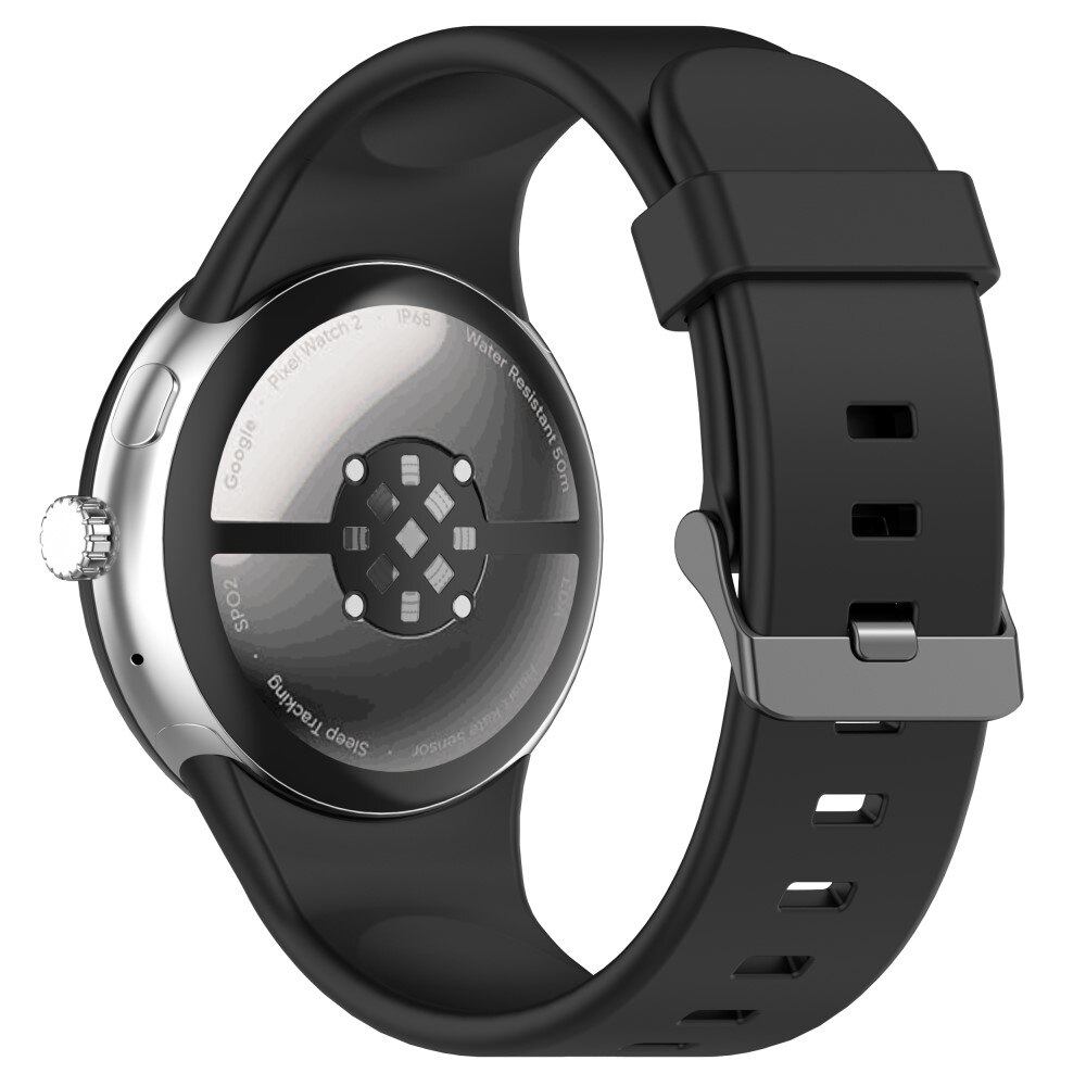 Google Pixel Watch 3 XL 45mm Silicone Band Black