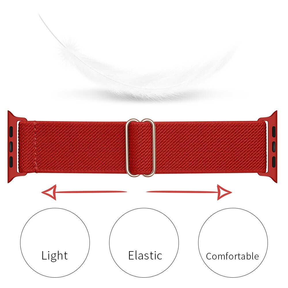 Apple Watch 41mm Series 9 Stretch Nylon Band Red