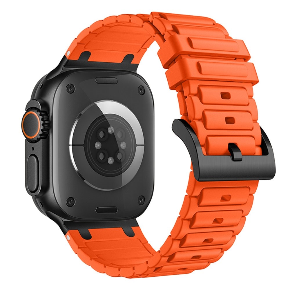 Apple Watch SE 44mm Tough Silicone Strap Orange