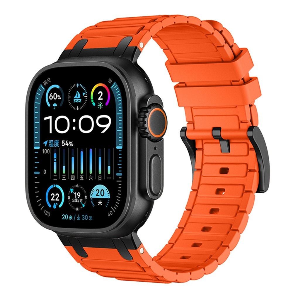 Apple Watch SE 44mm Tough Silicone Strap Orange