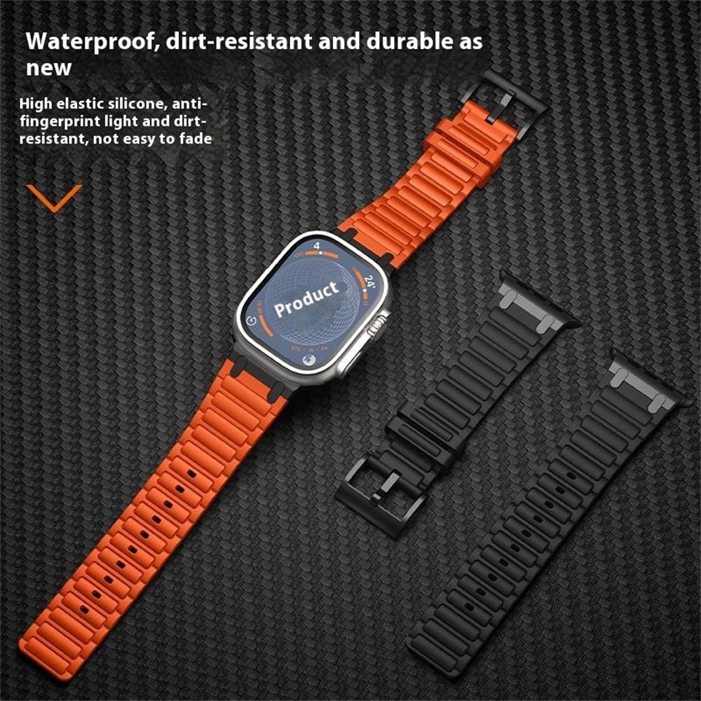 Apple Watch SE 44mm Tough Silicone Strap Orange